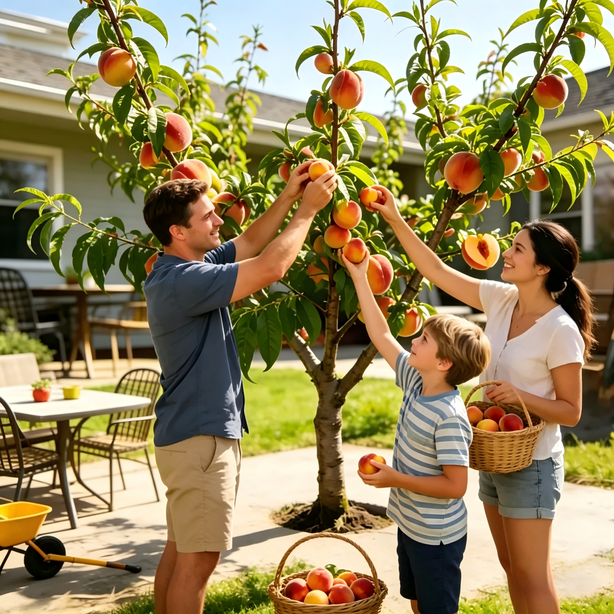 LIMITED TIME: Grafted Peach Tree Sapling-Bears Sweet Honey Peaches in 1 Year
