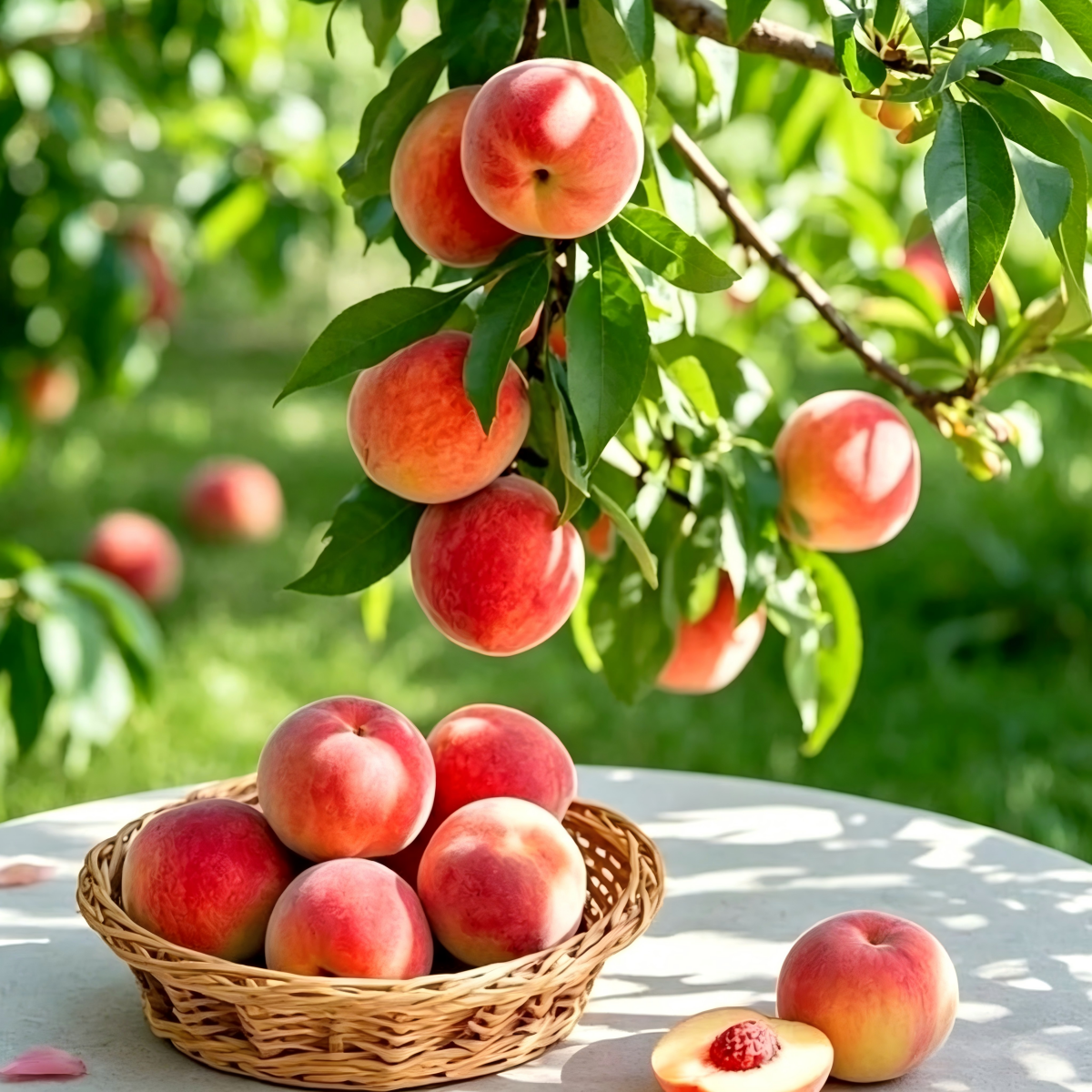 LIMITED TIME: Grafted Peach Tree Sapling-Bears Sweet Honey Peaches in 1 Year