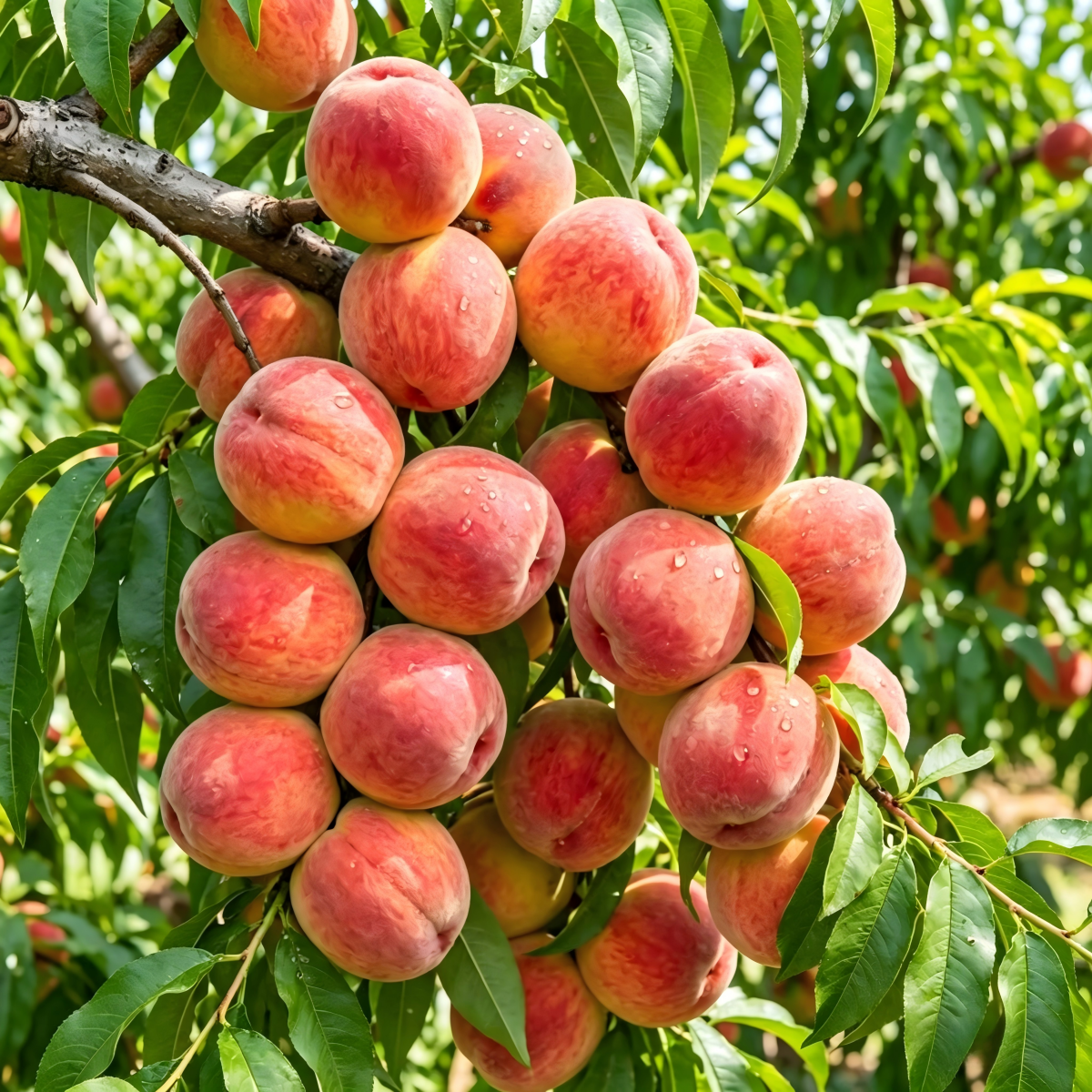 LIMITED TIME: Grafted Peach Tree Sapling-Bears Sweet Honey Peaches in 1 Year
